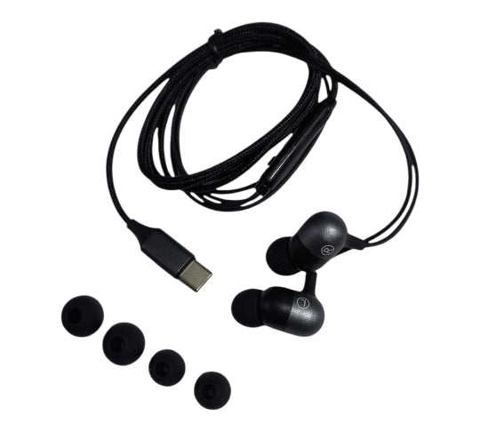 HM Type-c EarPhone In Ear Metal Headphone M55 Black