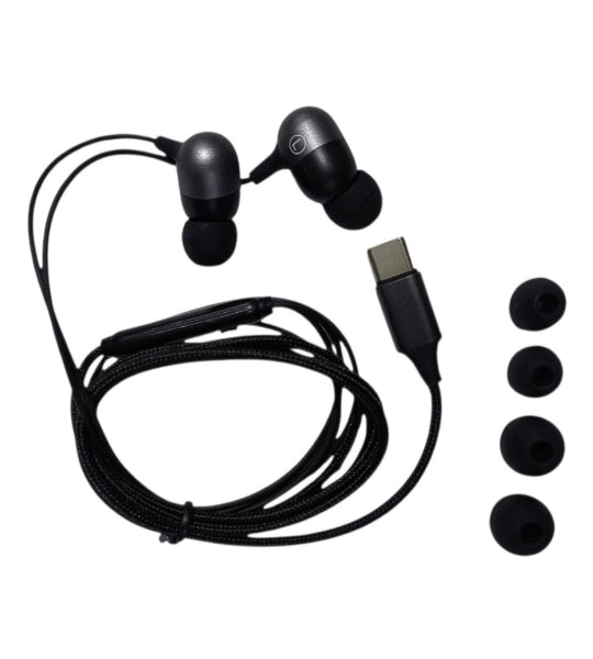 HM Type-c EarPhone In Ear Metal Headphone M55 Black