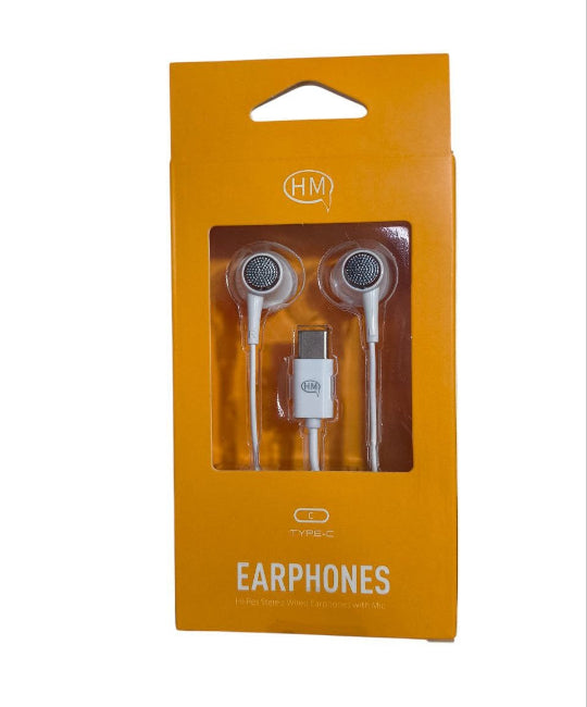 HM Type-c EarPhone In Ear Headphone M70 White