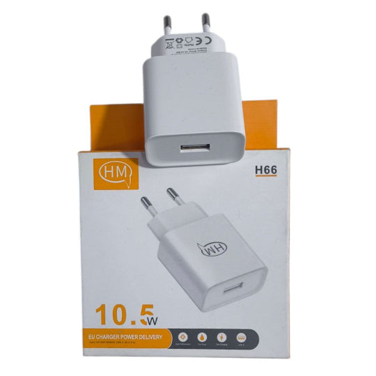 HM Usb Wall Charger Adapter USB-A Ports 10.5W H66