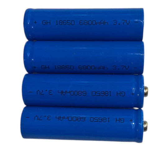 Battery 4pcs XY 18650 6800mAh 3.7V (BTR-03) Blue