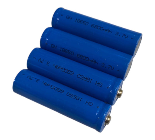 Battery 4pcs XY 18650 6800mAh 3.7V (BTR-03) Blue