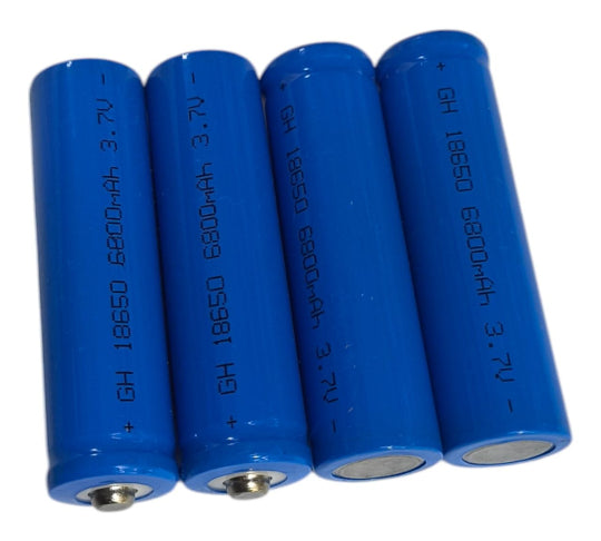 Battery 4pcs XY 18650 6800mAh 3.7V (BTR-03) Blue