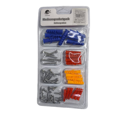 New Assorted Set of wall Plugs & Wall Plugs With Self Tapping Screws