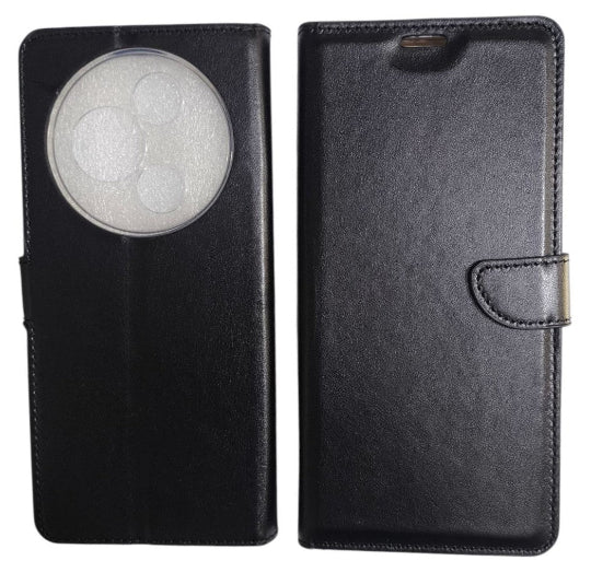 Smart Book Case For TCL 60 SE Book Stand Wallet Black