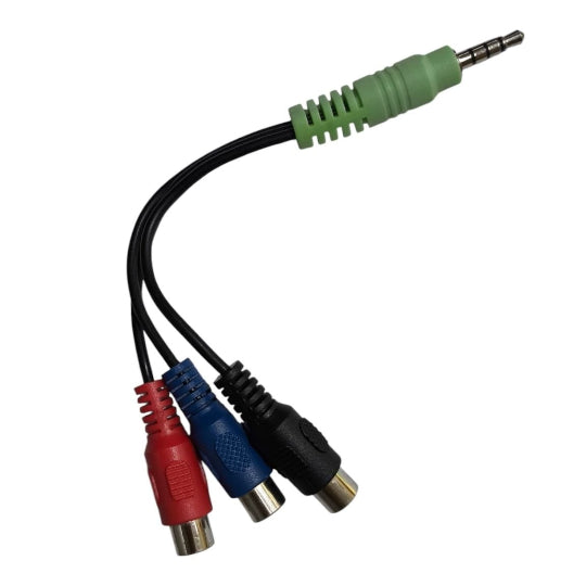 Cable 3 X Converter 3.5mm male to RCA female
