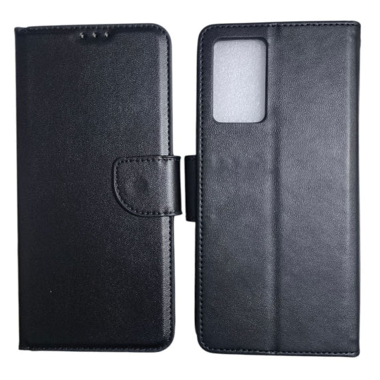 Siipro Book Case For Motorola Moto G51 5G Book Stand Wallet-Black