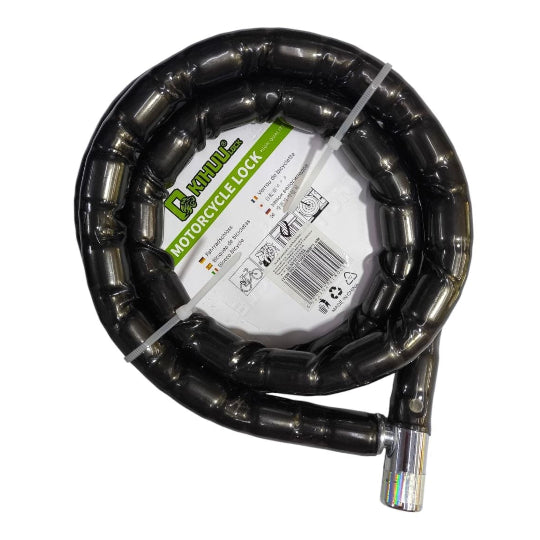 Kihuu Motorcycle & bicycle lock With 2 Keys steel wire 180cm Black