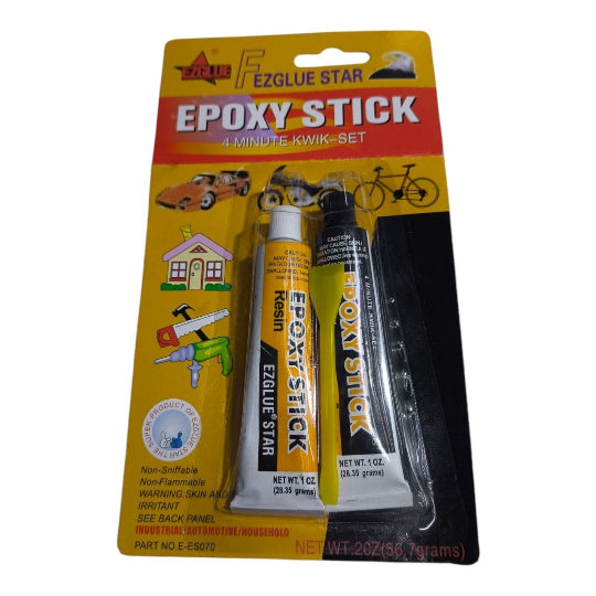 4 Minute Kwik-Set EZGLUE STAR Epoxy Resin AB Glue NET WT.20Z(56.7grams)