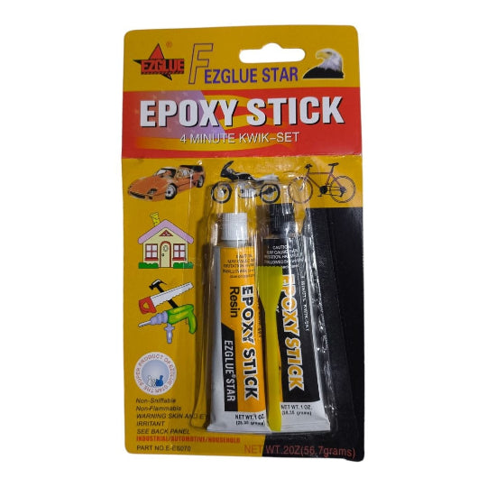 4 Minute Kwik-Set EZGLUE STAR Epoxy Resin AB Glue NET WT.20Z(56.7grams)