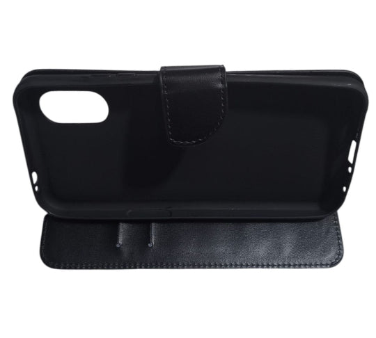Oba Book Case For Samsung Galaxy Xcover 7 Book Stand Wallet Black