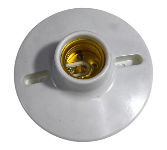 E27 Socket E27 Edison Screw Bulb Holder Light Socket Holder Wall Socket E27 White 1pc