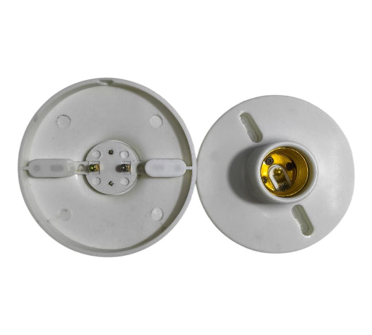 E27 Socket E27 Edison Screw Bulb Holder Light Socket Holder Wall Socket E27 White 1pc