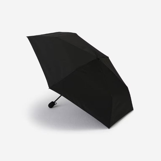 Coated Foldable Umbrella Black