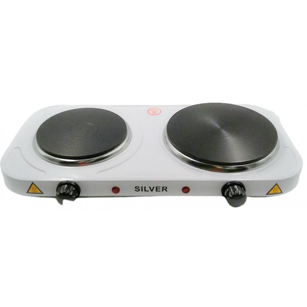 SILVER Electric stove with 2 burners electric stove LP27/LP27S