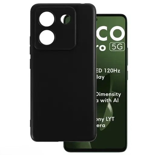 Premium Silicone Back Cover Case for Poco M7 Pro 5G
