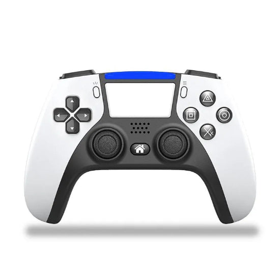 P-02 Wireless Bluetooth Controller For PS5 / PS4 Shock Joystick Gamepad Game (White)