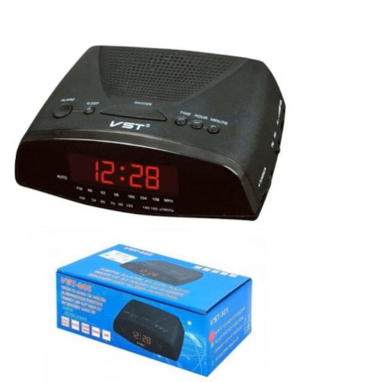 Tabletop Digital Clock with Alarm & Radio VST-905