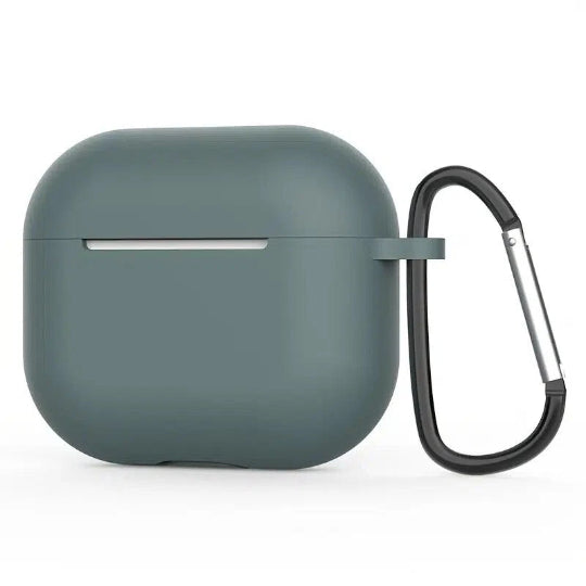 Soft Silicone Case with Clip Hook Silicone Case for Apple AirPods Pro 3 (Light Green)