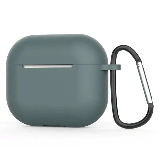 Soft Silicone Case with Clip Hook Silicone Case for Apple AirPods Pro 3 (Light Green)