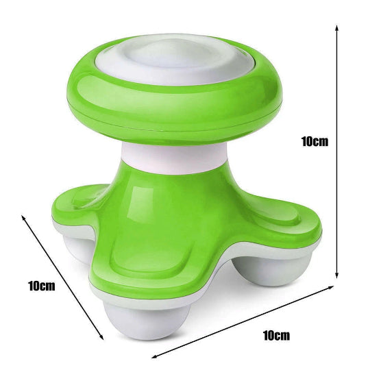 Super Life Electric Mini Massager Xf-69 Body Massager with Vibration Green