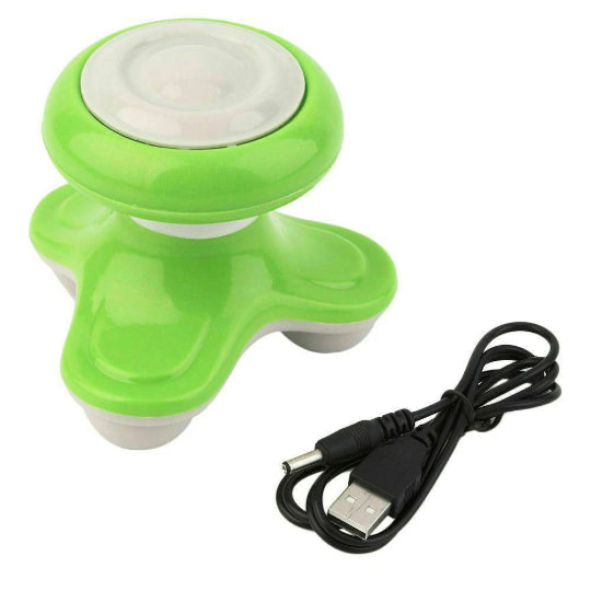 Super Life Electric Mini Massager Xf-69 Body Massager with Vibration Green
