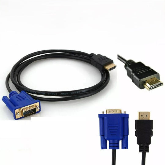 Cable HDMI Male to VGA Male 15 Pin 1080p 1.8M
