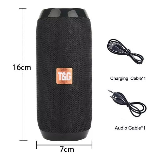 TG117 Wireless Speaker Portable Bluetooth Speaker for IOS and Android (Black)