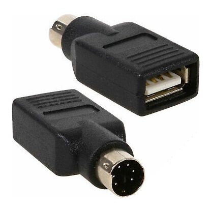 USB PS/2 PS2 Male to USB A Female Converter Adapter