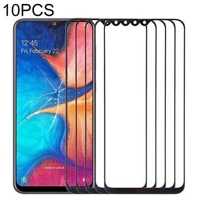 10pcs Tempered Glass For Samsung A20/A30/A50/A30s/A40s/A50s/M21/M16s/M31 Prime/M30/M30s/M21 2021/M31 2021/F41 - Black (Full Screen)