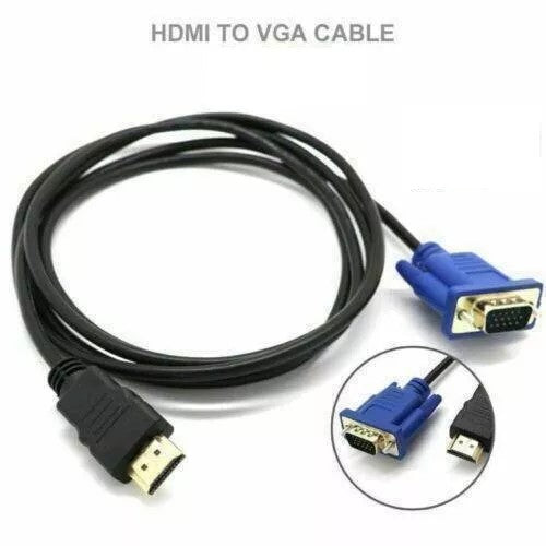 Cable HDMI Male to VGA Male 15 Pin 1080p 1.8M
