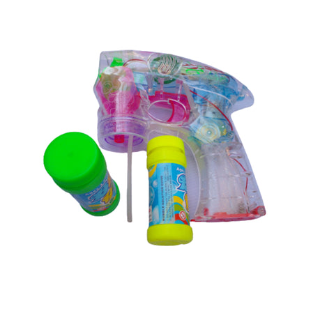 Bubble Gun Toy Bubble Fun 100% NON-TOXIC Plastic Water Shooter With 2 Bubble Bottles