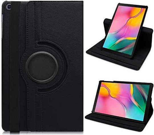 360° Rotating Book Cover Case for Samsung Galaxy Tab A 10.1 2019 SM-T510/T515 (Black)