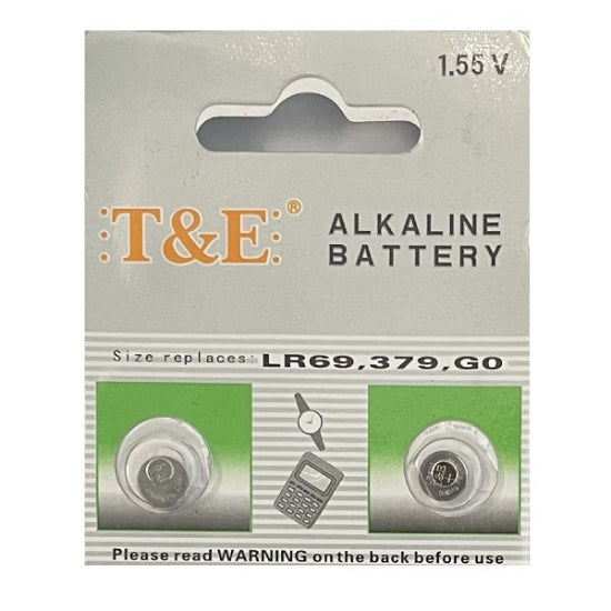 Watch Battery T&E Alkaline Battery AG0 379 LR63 LR521 G0 379A 179 SR63 D379 1.55V (10pcs)