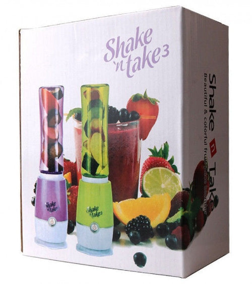 Electric Shake N Take 3 Mini Juicer Travel Hand Operated Mini Juicer Shaker Blender Bottle