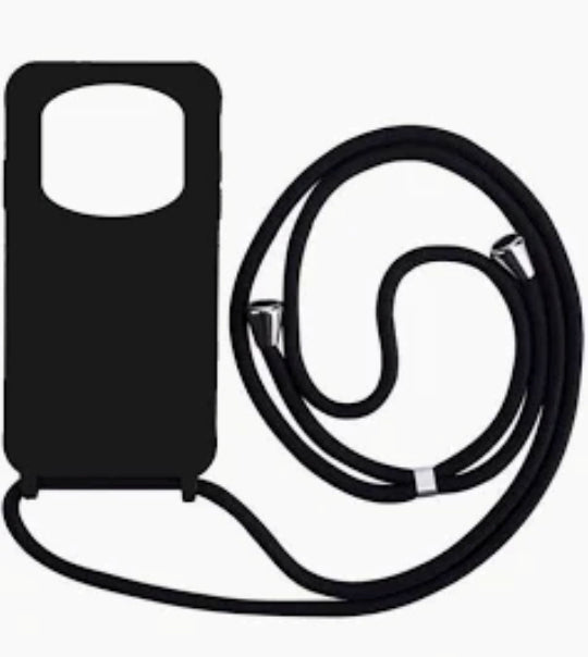 TPU Silicone Back Cover Case Cord With Strap For Redmi Note 14 PRO 4G/5G/ Redmi Note 14 Pro Plus/Poco X7 5G