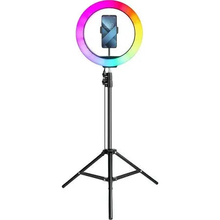 RGB 12 inch LED Selfie Ring Light With Tripod Stand And Mobile Phone Holder Stand