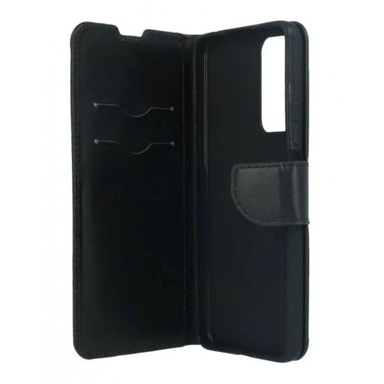 Siipro Book Cover Case for Oppo A96 / Oppo A76 (Black)