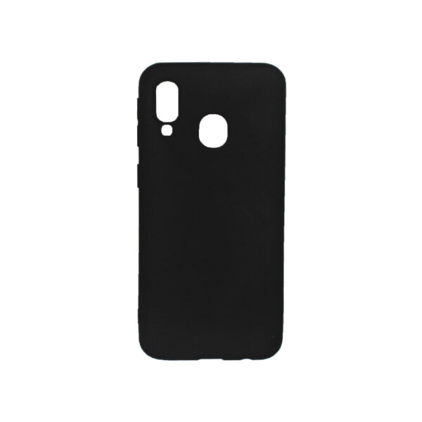 Silicone Cover For Samsung A40 Black