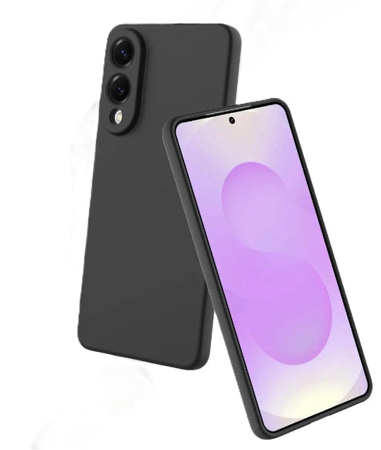 Fashion Case Silicone Back Cover For Samsung Galaxy S25 Edge (Black)