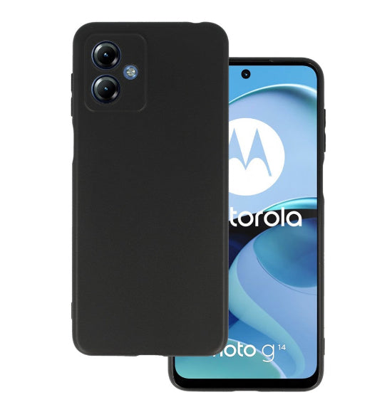 Cases Mobile Phone Silicone Back Cover For Moto - G14 (Black)