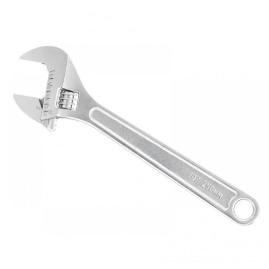 Adjustable Wrench Length 250mm 10" Steel Large Spanner