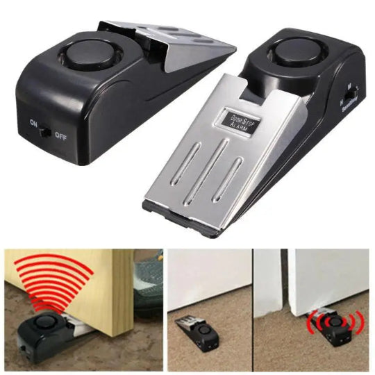 DSA1 2 Door Stop Alarms/Alarm - door wedge with 120db siren and mechanical stop