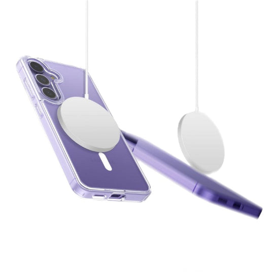 Magsafe Magnatic Wireless Charging Case For Samsung Galaxy S25 Edge (Clear)