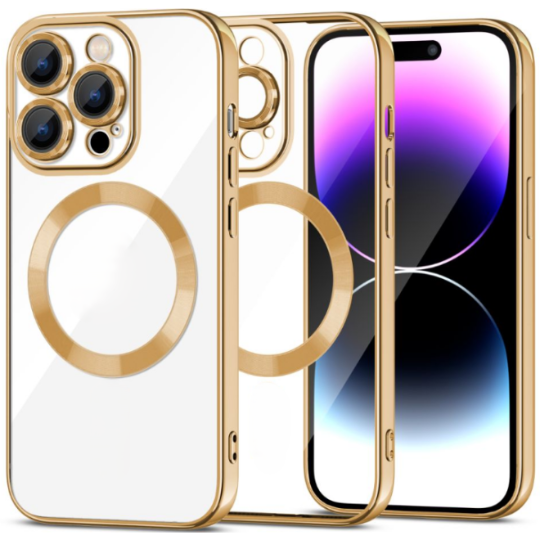 Magsafe Electroplated Transparent Case For iPhone 14 Pro Max