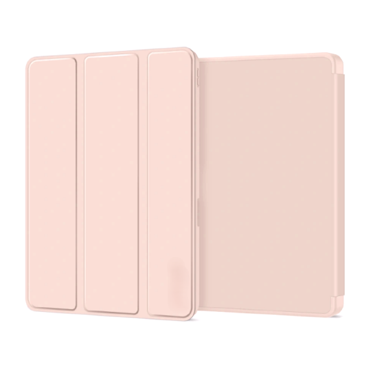 Smart Tri-fold Flip Case with Pencil Holder for iPad Pro 11 Inch 2022/2021/2020/2018 Rose Gold
