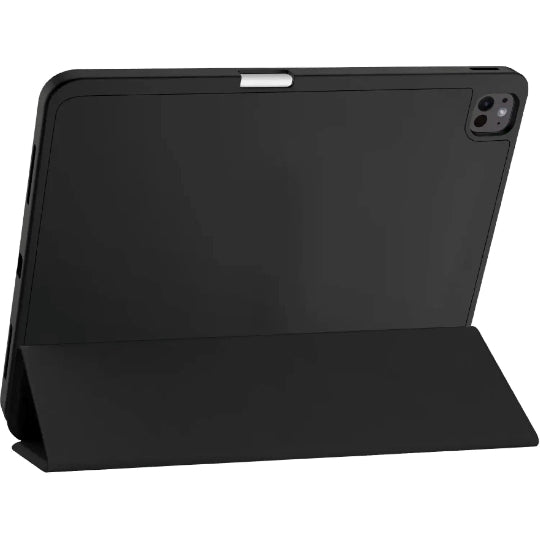 Smart Tri-fold Flip Case with Pencil Holder for iPad Pro 11 Inch M5 2025/M4 2024/ iPad Pro 11" 6th/5th Gen -Black
