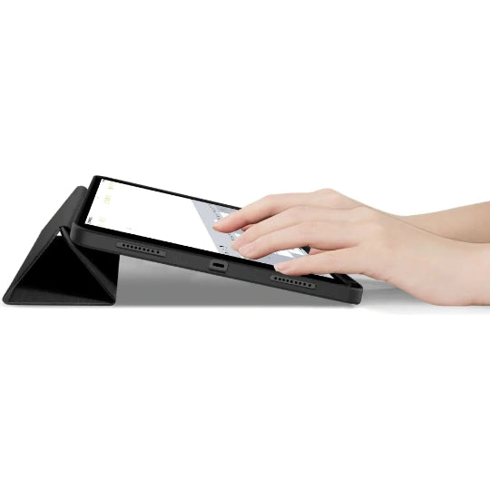 Smart Tri-fold Flip Case with Pencil Holder for ipad Pro 13 Inch 2024/2025/2026/M4/M5 Black