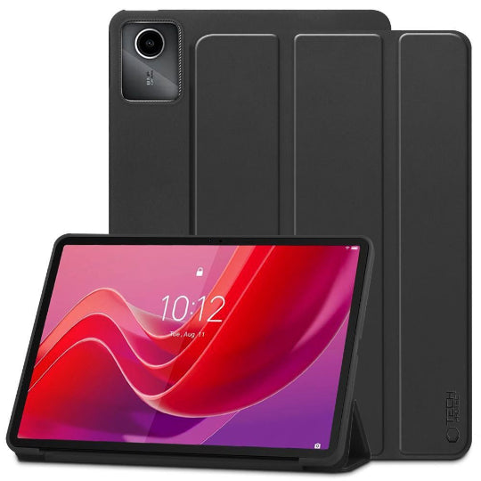 Smart Tri-fold Flip Cover Case For Lenovo Idea Tab Plus 12.1" Black