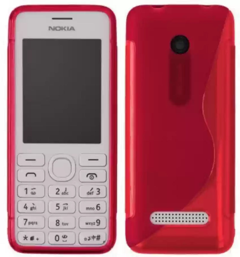 Silicone Back Cover For Nokia 206 Red Shopolla